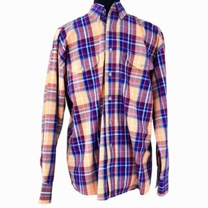 Wrangler PAINTED DESERT Men's Plaid Western Rodeo Festival Shirt